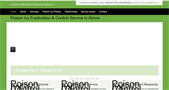 Desktop Screenshot of poisonivycontrolofillinois.com