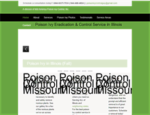 Tablet Screenshot of poisonivycontrolofillinois.com